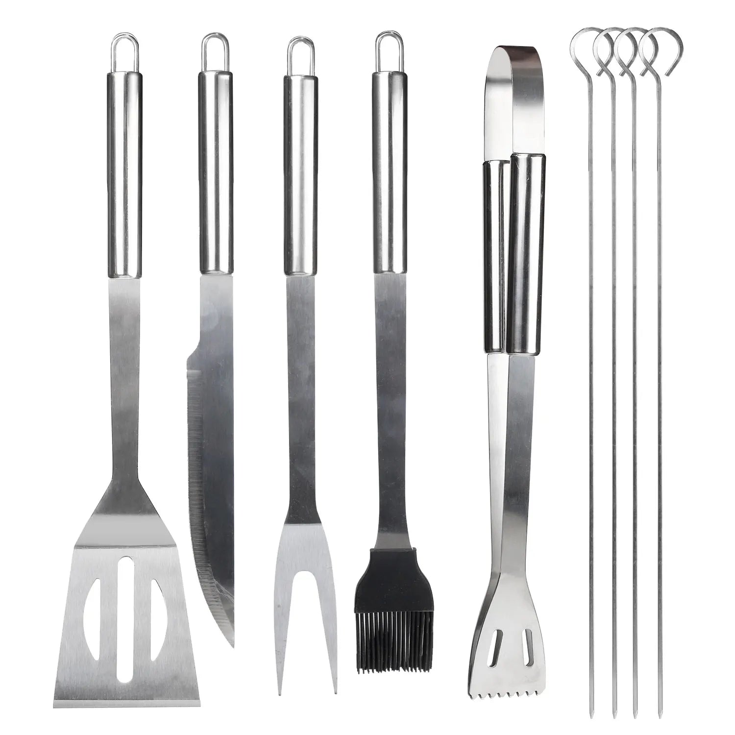 Easy to Carry BBQ Utensil Set Stainless Steel Professional Barbecue Accessories Grill Tool with Bag l'atelier des ustensiles