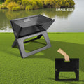 Premium Iron Portable X-Shape Foldable Charcoal BBQ Grill Utensils Included for Camping Hiking Picnics Outdoor Barbecue Parties l'atelier des ustensiles