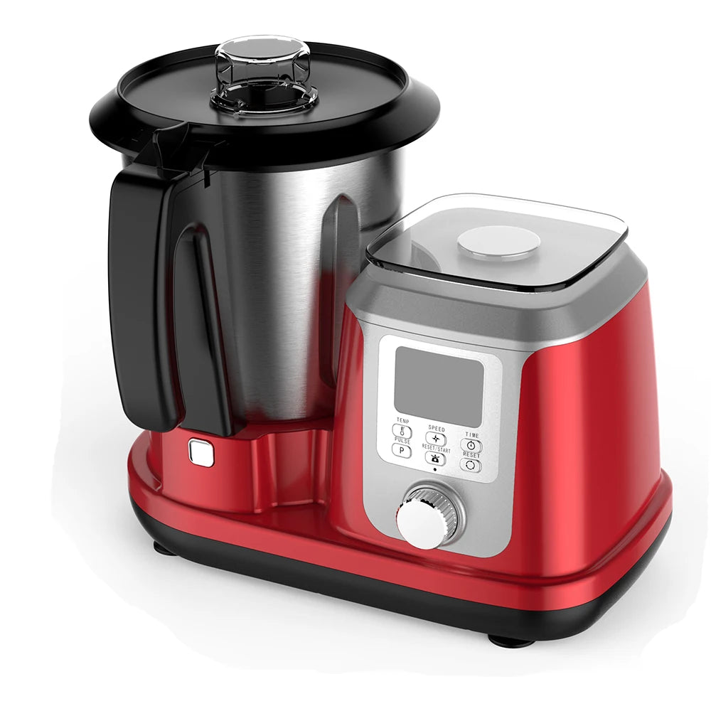 1500W Electric Plastic Multifunction Food Processor 3.5L Capacity 6-speed 4 Stainless Steel Blades Portable All-in-one Thermo l'atelier des ustensiles