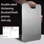 CIEUIS 100% Titanium Safe Anti-Bacterial Cutting Board Double-sided 2MM Chopping Board for Kitchen l'atelier des ustensiles