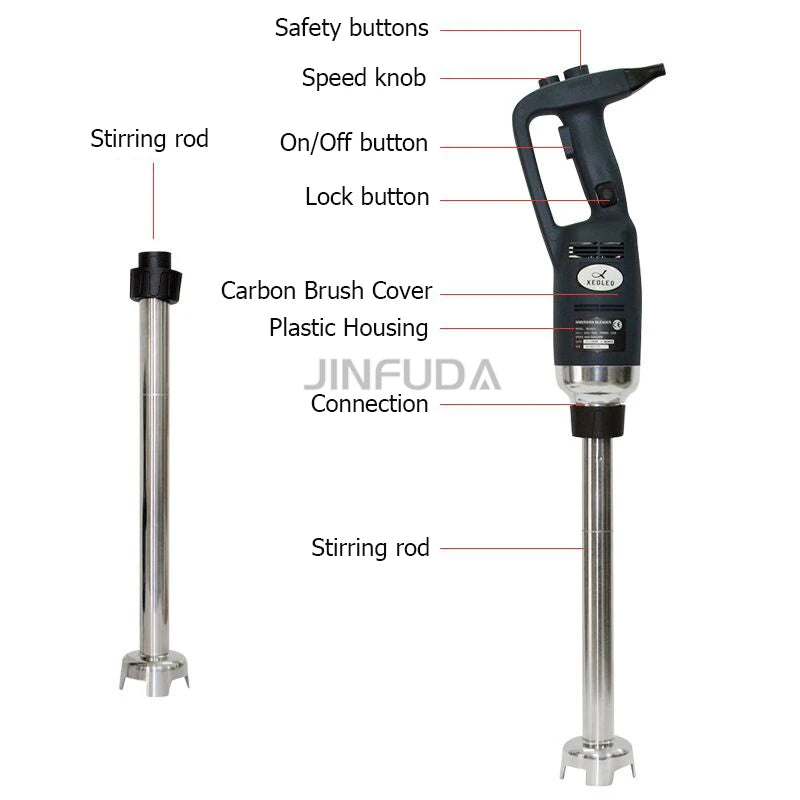 Hot Commercial Handheld Blender Kitchen Immersion Blender Mixer Electric Mount Rack Hand Mixer Juicer Food Processor for Sale l'atelier des ustensiles
