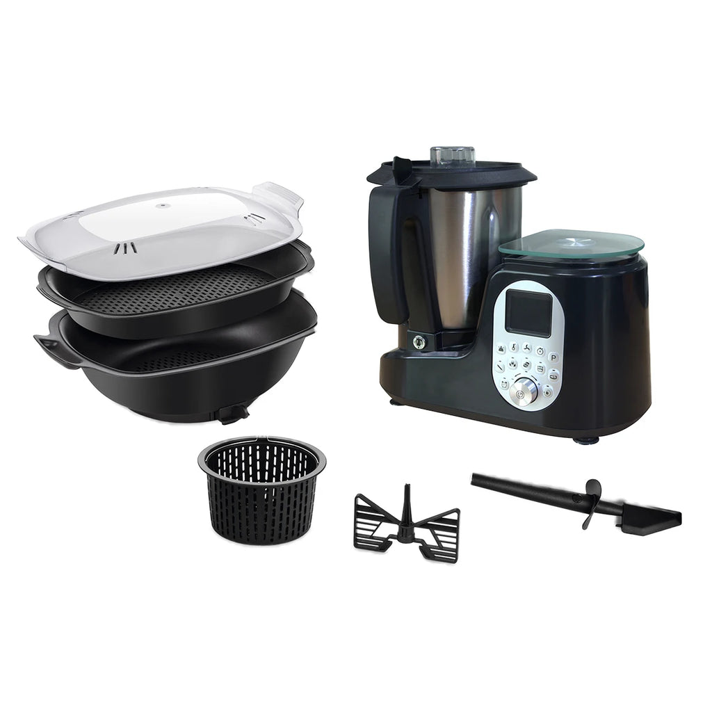 Multifunction Electric Food Processor 10 Speed 3.5L Capacity Portable Home Kitchen Mixer Mixing Grinding Chopping 304 Stainless l'atelier des ustensiles
