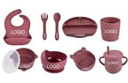 Eco-Friendly Food Grade Silicone Dinnerware and Utensil Set for Baby Training Eating Modern Homeware Tableware l'atelier des ustensiles