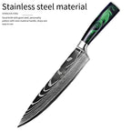 Wholesale 10pcs Multifunction Household Damascus Steel Kitchen Knife Set Custom Knives Sets for Chefs Knives l'atelier des ustensiles