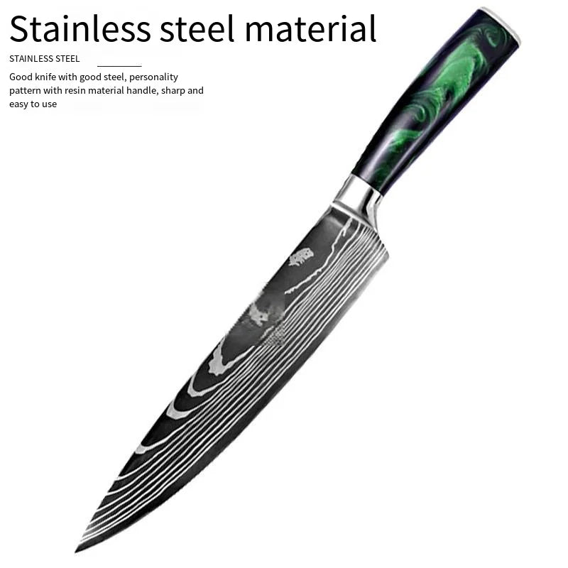 Wholesale 10pcs Multifunction Household Damascus Steel Kitchen Knife Set Custom Knives Sets for Chefs Knives l'atelier des ustensiles