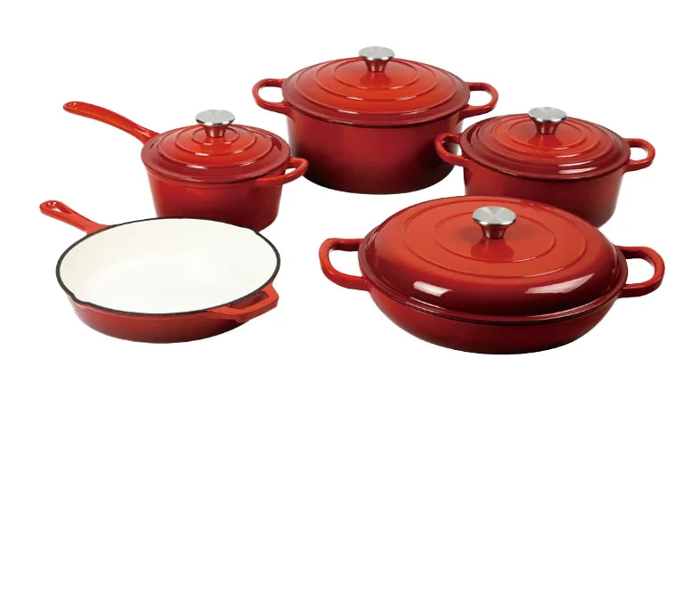Beyond Classic Design Cast Iron Casserole Dish Enamel Coated Shallow Sea with Durable Metal Construction l'atelier des ustensiles