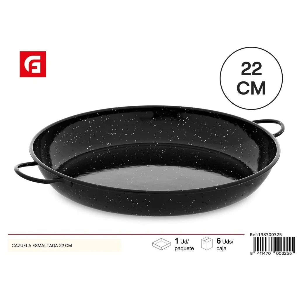 Enameled casserole dish 22 cm - Kitchen utensils l'atelier des ustensiles