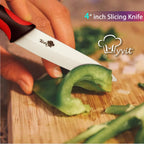 Couteaux de cuisine en céramique 3 4 5 6 pouces avec éplucheur, couteau de chef, couteau à éplucher, couteau à fruits et légumes, couteau utilitaire, lame blanche, ensemble de cuisine l'atelier des ustensiles