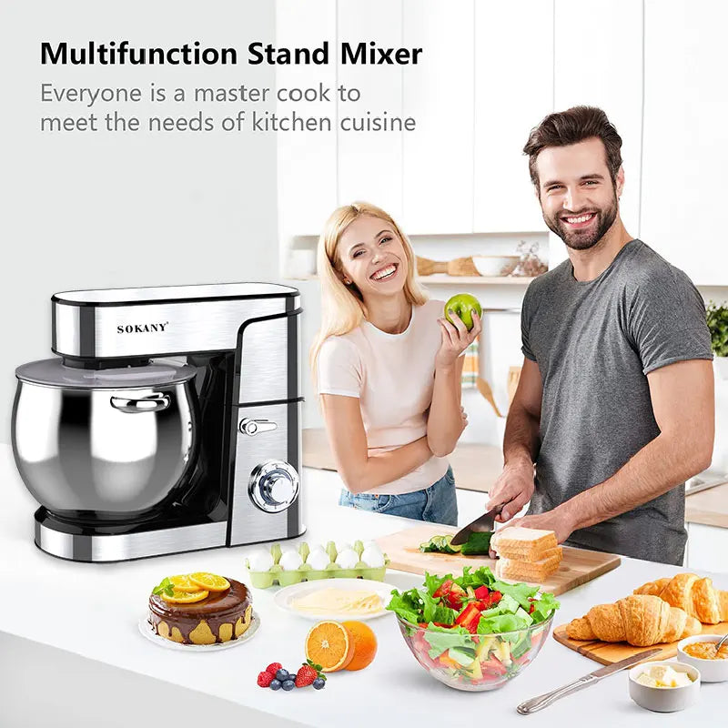 Premium Brand Sokany624Dough Kneading Machine Food Mini Stand Mixer Food Processor 13 Litres l'atelier des ustensiles