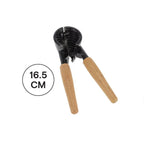 16.5cm Ergonomic Wooden Handle Metal Nutcracker Kitchen Utensil l'atelier des ustensiles
