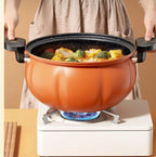 Factory Carbon Steel Pumpkin Casserole  Pressured Lid  Non Stick Cooking Pots  Wholesale Retailer Kitchen Use Ready to Ship l'atelier des ustensiles