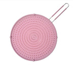 Cooking Heat Resisting Handle Frying Pan Lid Water Filter Net Silicone Splatter Screen Anti Oil Splatter Oil Splash Guard l'atelier des ustensiles
