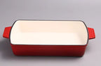 Beyond Classic Design Cast Iron Casserole Dish Enamel Coated Shallow Sea with Durable Metal Construction l'atelier des ustensiles