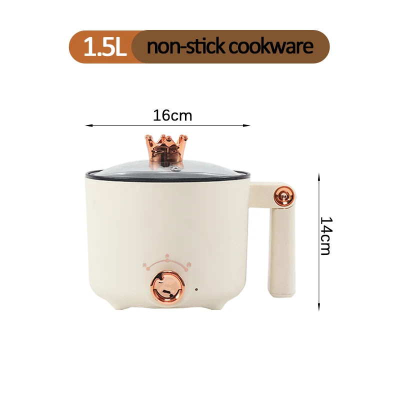 Wholesale Household Kitchen Mini Electric Pot 1.5L Electric Cooking Pot Kitchen Appliances and Utensils l'atelier des ustensiles