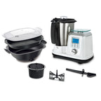 1500W Electric Plastic Multifunction Food Processor 3.5L Capacity 6-speed 4 Stainless Steel Blades Portable All-in-one Thermo l'atelier des ustensiles