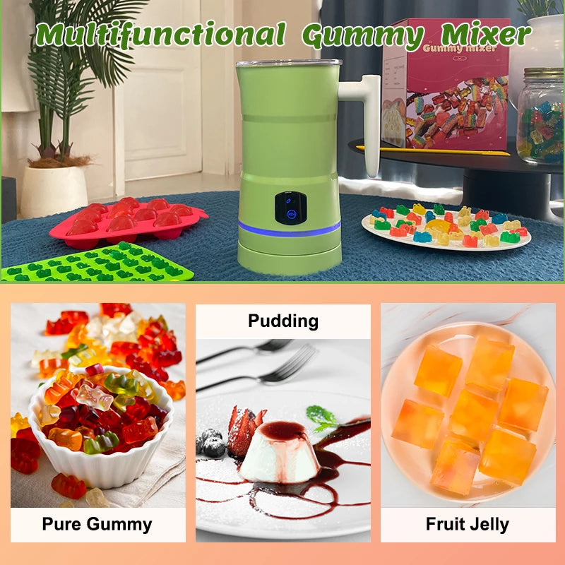 Household Gummy Mixer DIY Herb Infused Candy Milk Chocolate Coffee Pudding MIxer Machine Flavored Gummy Food Processor Blender l'atelier des ustensiles