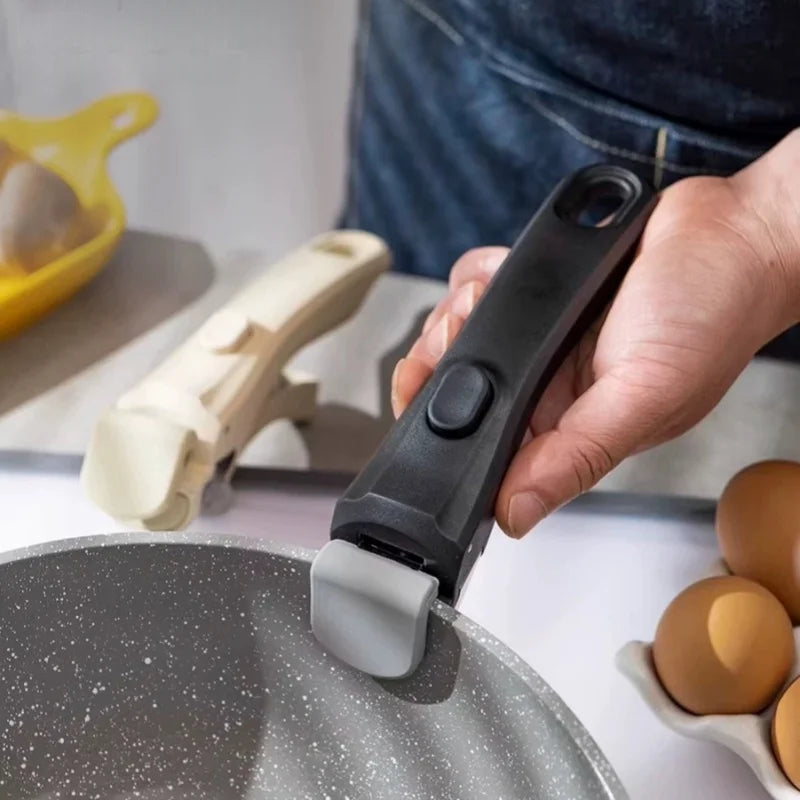 Outdoor Camping Cookware Removable Pot Handle Heat-Resistant Universal Detachable Handle for Milk Pot Frying Pan Kitchen Tool l'atelier des ustensiles