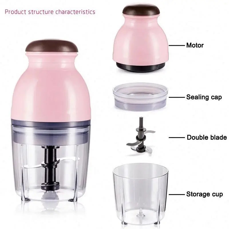 Stock Multi Functional Mini Smoothie Blender Electric Juicer Machine Food Processor Baby Food Portable Meat Blender Household l'atelier des ustensiles