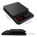 Mini 5000G Smart Food Scale Stainless Steel ABS Utensils Mini Coffee Kitchen Weighing Scale l'atelier des ustensiles
