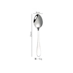 Stainless Steel Tableware 1012 Knife, Fork and Spoon Simple Style Gold-plated Tableware 4-piece Gift Box Set l'atelier des ustensiles