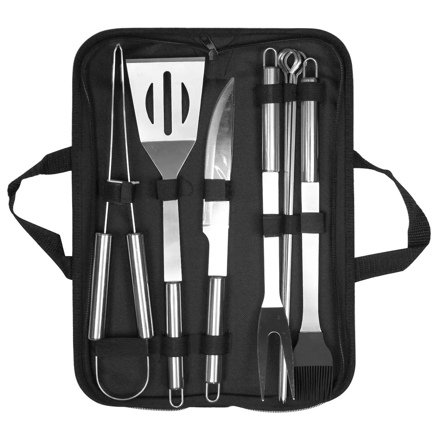 Easy to Carry BBQ Utensil Set Stainless Steel Professional Barbecue Accessories Grill Tool with Bag l'atelier des ustensiles