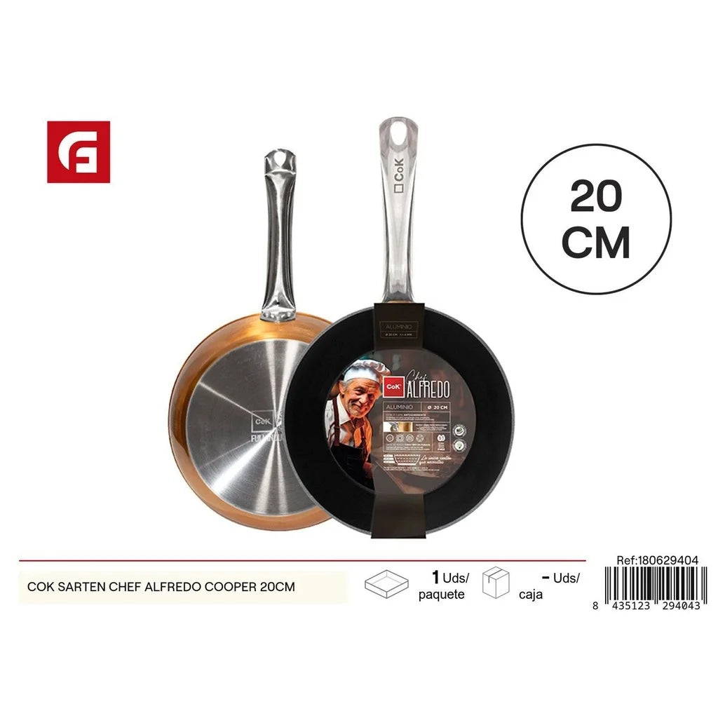 Alfredo Cooper Chef Frying Pan 20cm - Kitchen Utensils l'atelier des ustensiles