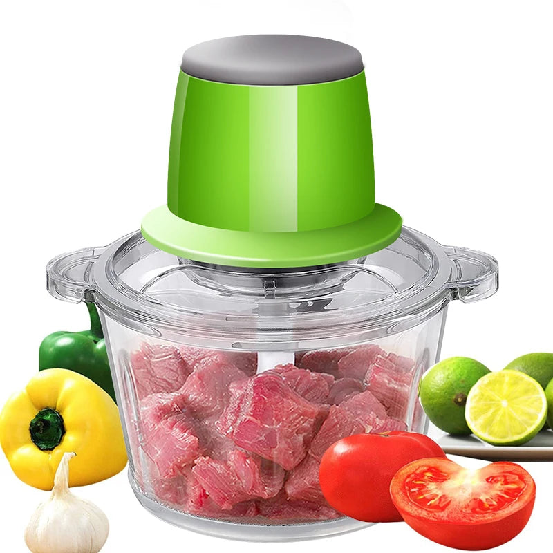 3l 4l 5l 6l 10l Multifunction Electric Meat Grinder 2 Speeds Glass Meat Chopper Automatic Mincing Machine Quiet Food Processor l'atelier des ustensiles