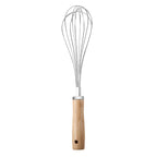 Creative 9-Piece Stainless Steel Wooden Handle Kitchen Gadget Set Egg Beater Garlic Press Can Opener Baking Utensils (Food Safe) l'atelier des ustensiles