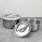 Factory Direct Sale Classic Design 5 PCS Stainless Steel Soup Pot Cookware Sets Silver Pots Kitchen l'atelier des ustensiles