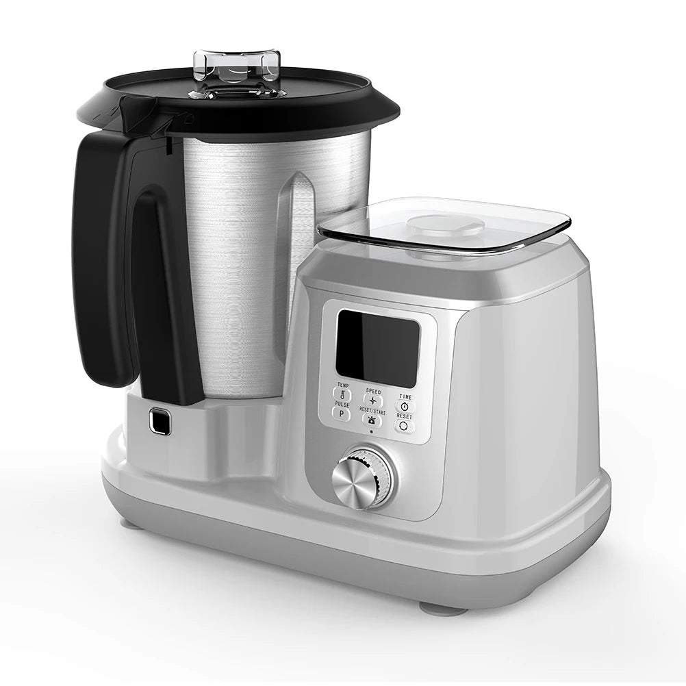 1500W Electric Plastic Multifunction Food Processor 3.5L Capacity 6-speed 4 Stainless Steel Blades Portable All-in-one Thermo l'atelier des ustensiles