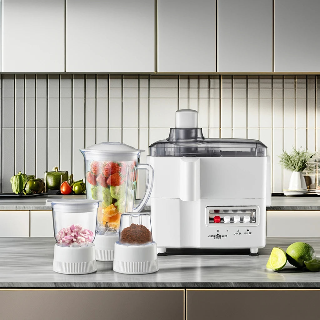 Quality Electric Juicer Blender Mixer Grinder Machine with Dry Mill for Home Kitchen Use Food Processor Plastic Container l'atelier des ustensiles