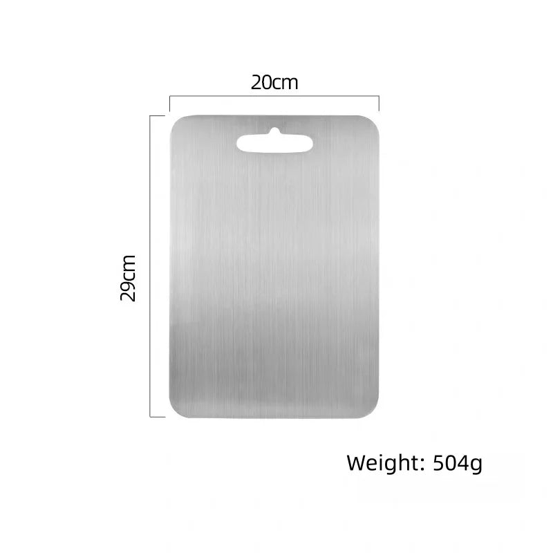 CIEUIS 100% Titanium Safe Anti-Bacterial Cutting Board Double-sided 2MM Chopping Board for Kitchen l'atelier des ustensiles
