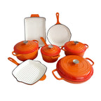 Beyond Classic Design Cast Iron Casserole Dish Enamel Coated Shallow Sea with Durable Metal Construction l'atelier des ustensiles