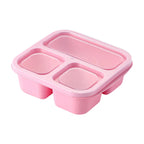 3 Compartment Leak-Proof Wheat Straw Lunch Box Adult Food Storage Container School Children Utensils l'atelier des ustensiles
