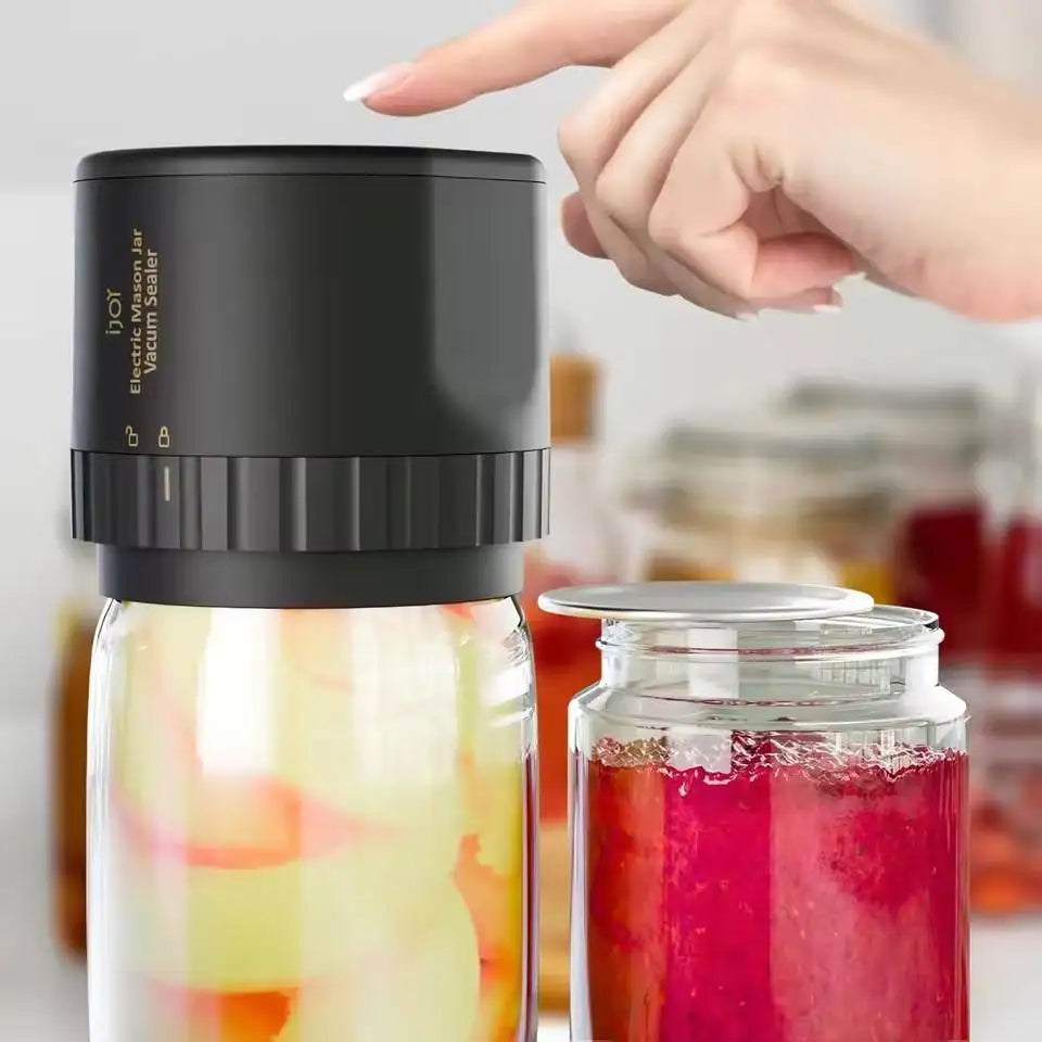 Wholesale Kitchen Tools Automatic Kit Food Storage Regular Mouth Jar Lids Electric  Jar Vacuum Sealing Machine l'atelier des ustensiles