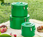 Extra Large Double Insulated Bucket Picnic Ice Cooler Box Storage Box Food Warmer Hotpot Food Warmer Casserole 3pcs Set15/30/50L l'atelier des ustensiles