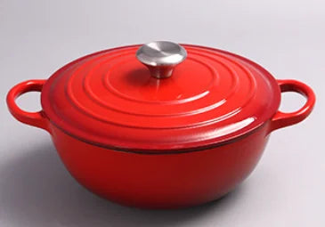 Beyond Classic Design Cast Iron Casserole Dish Enamel Coated Shallow Sea with Durable Metal Construction l'atelier des ustensiles