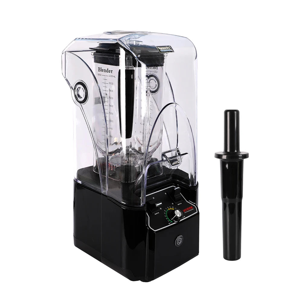 2024 Newest Food Processor Fruit Juice Ice Mixing Blender Smoothie Heavy Duty 2200W Ice Crusher With Sound Cover l'atelier des ustensiles