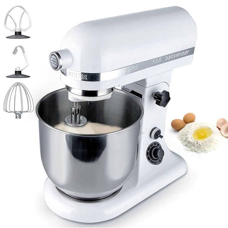 Multifunctional 3-in-1 Electric 400W Commercial Stainless Steel Stand Mixer with Dough Hook Flat Beater- Food Processor Mixer l'atelier des ustensiles