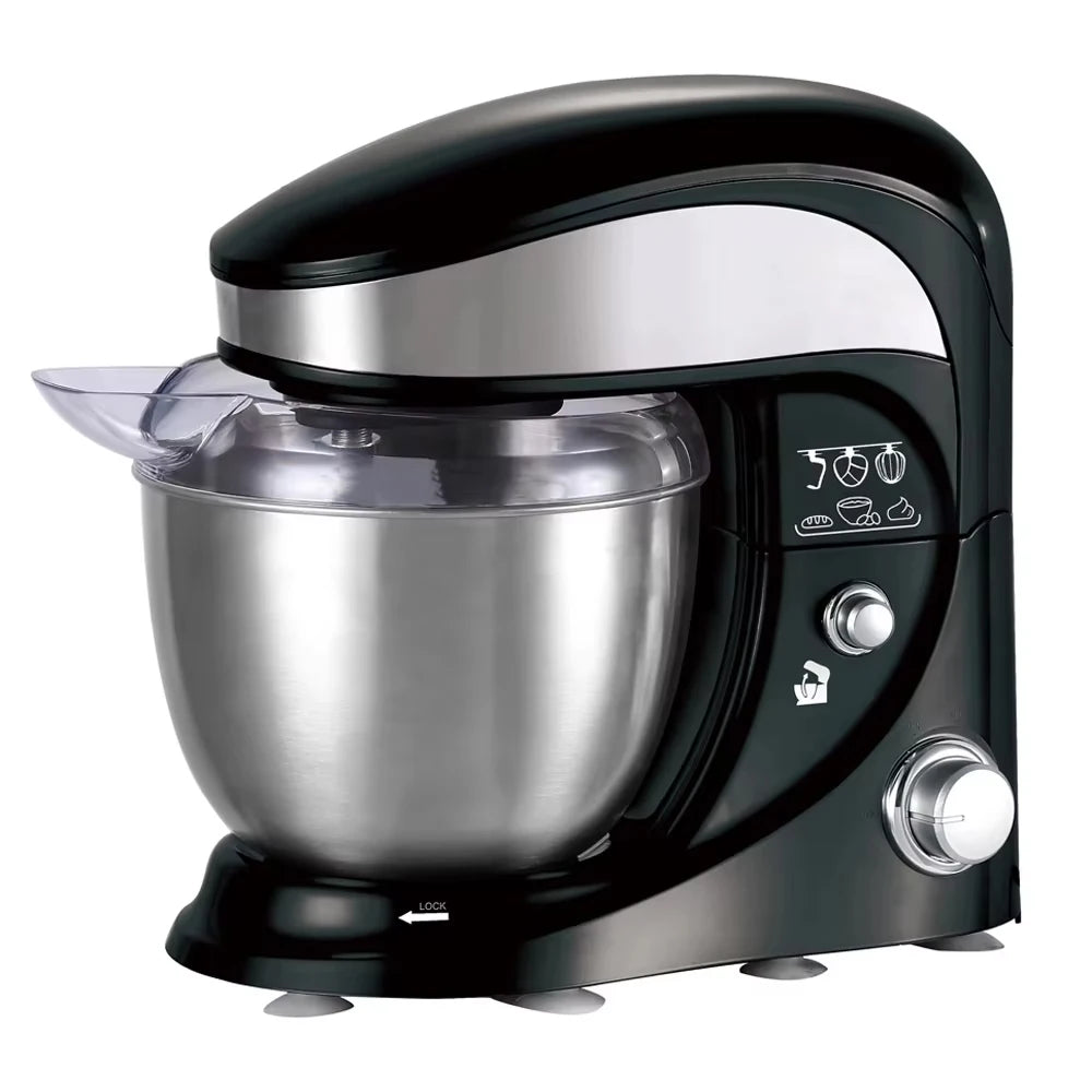 XEOLEO Commercial 4L Electric Stand Flour Mixer Planetary Food Dough Mixer Egg Whisk Blender With Hook Food Processor 3 Speeds l'atelier des ustensiles