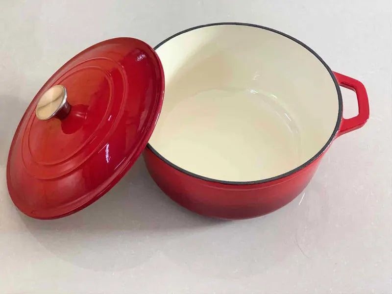 Four hollandais Unique bleu marine de haute qualité, Pot en fonte émaillée avec couvercle, casserole, Casserole, accessoires de cuisine, outils de cuisine l'atelier des ustensiles