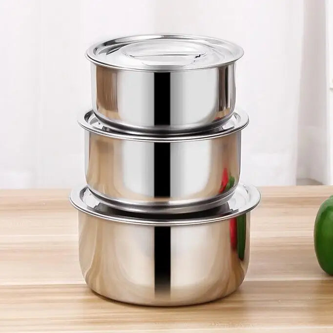 Factory Direct Sale Classic Design 5 PCS Stainless Steel Soup Pot Cookware Sets Silver Pots Kitchen l'atelier des ustensiles