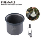 Cuiseur à riz à Micro pression en forme d'érable à feu, tasse de cuisson Portable ultralégère pour Pot G3, 300ml, ustensiles de cuisine pour Camping et randonnée l'atelier des ustensiles