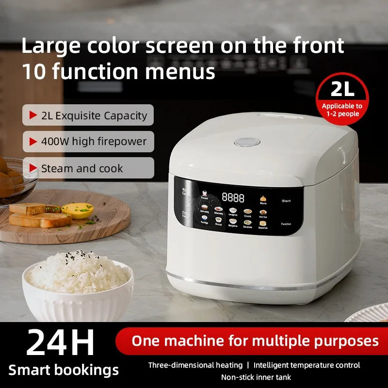Cuisinière à riz multifonctionnelle avec programmation, 110v22v, cuisinière à riz intelligente pour la maison l'atelier des ustensiles