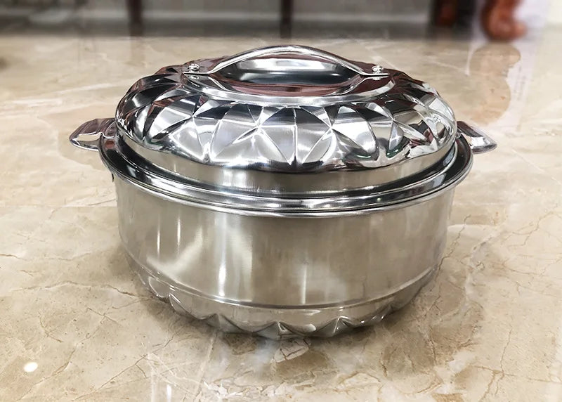 Ensemble de vaisselle de fête en acier inoxydable, 28 pièces, récipient de stockage des aliments, plateau de service alimentaire avec tasses, cuillère pour l'extérieur l'atelier des ustensiles