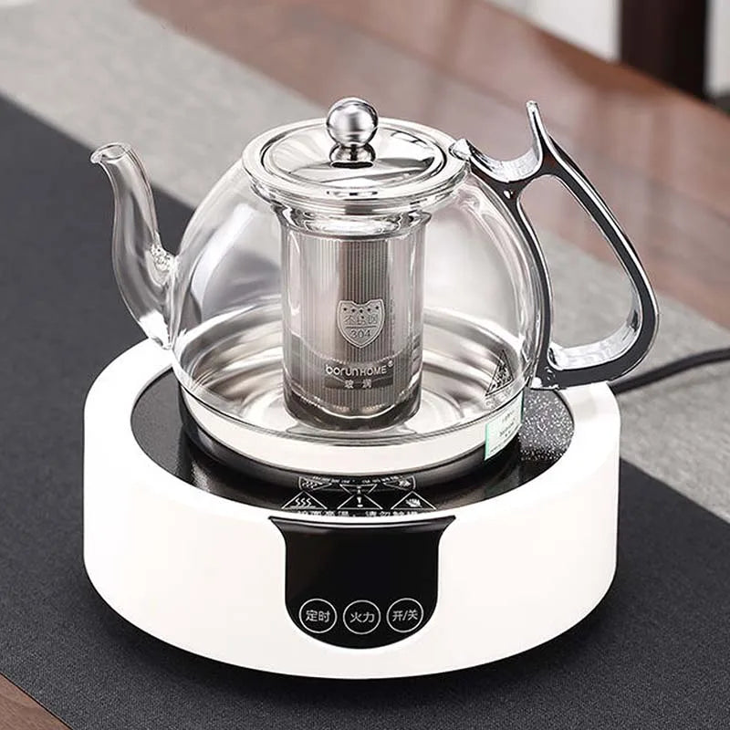 Théière en Verre à Degré de Chaleur, Cuisinière à Induction, Four Électromagnétique, Pot à Filtre Multifonctionnel, Cuisinière à Gaz, Bouilloire, Service à Thé l'atelier des ustensiles