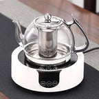 Théière en Verre à Degré de Chaleur, Cuisinière à Induction, Four Électromagnétique, Pot à Filtre Multifonctionnel, Cuisinière à Gaz, Bouilloire, Service à Thé l'atelier des ustensiles