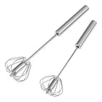 Batteur à œufs manuel en acier inoxydable, presse mélangeur de crème, batteur à œufs rotatif semi-automatique, outils de cuisson de cuisine 1 pièce l'atelier des ustensiles