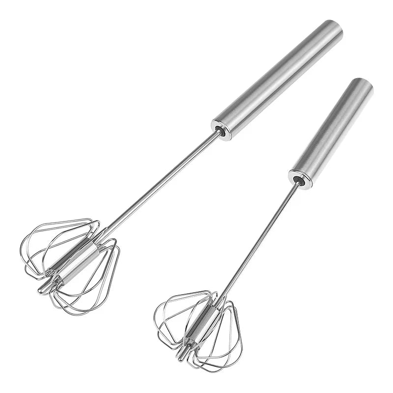 Batteur à œufs manuel en acier inoxydable, presse mélangeur de crème, batteur à œufs rotatif semi-automatique, outils de cuisson de cuisine 1 pièce l'atelier des ustensiles