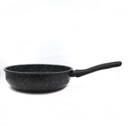 Master Star New Deep Fry Pan High Quality Thicken Made Black Granite Coating Frying Pan Non Stick Induction Cooker l'atelier des ustensiles
